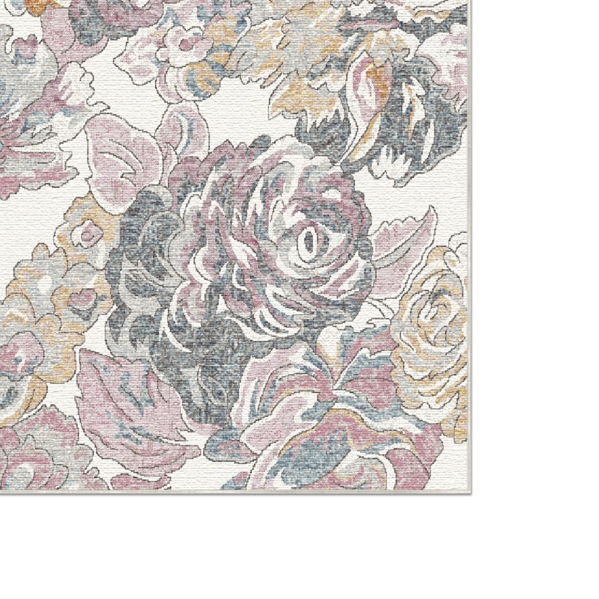 Roseate Heritage Floral Rug