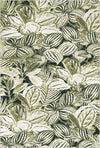 Sage Green Tropical Leaf Rug Sage Green