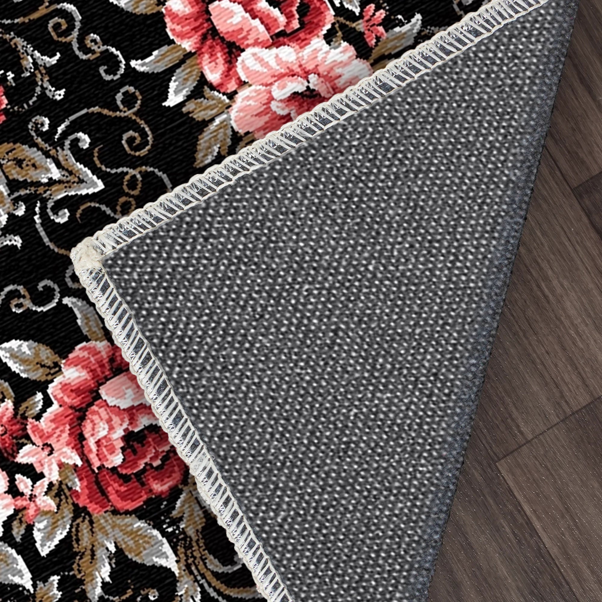 Ebony Rose Medallion Rug