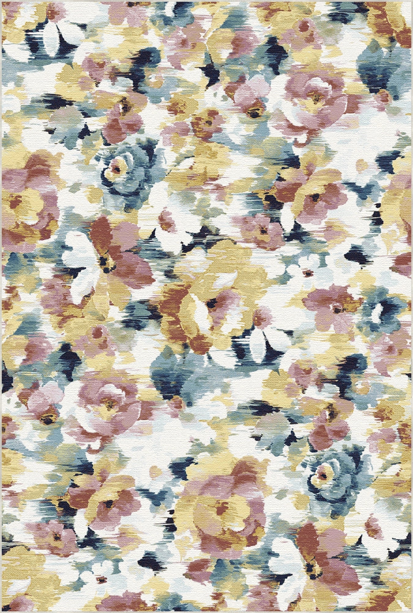 Radiant Kaleidoscope Floral Rug