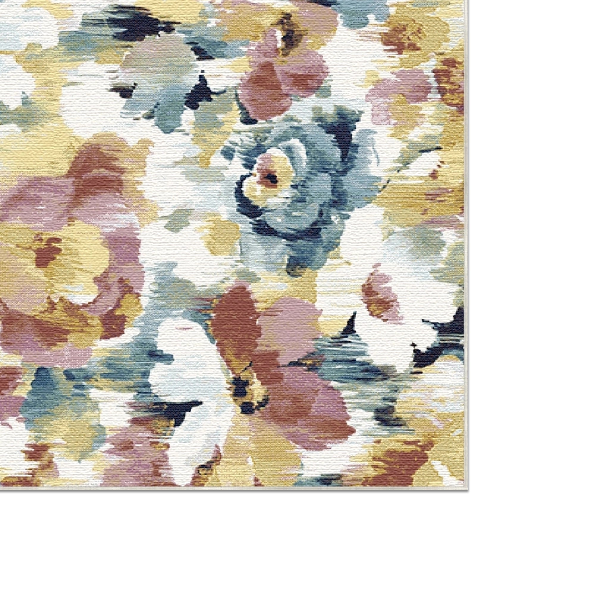 Radiant Kaleidoscope Floral Rug