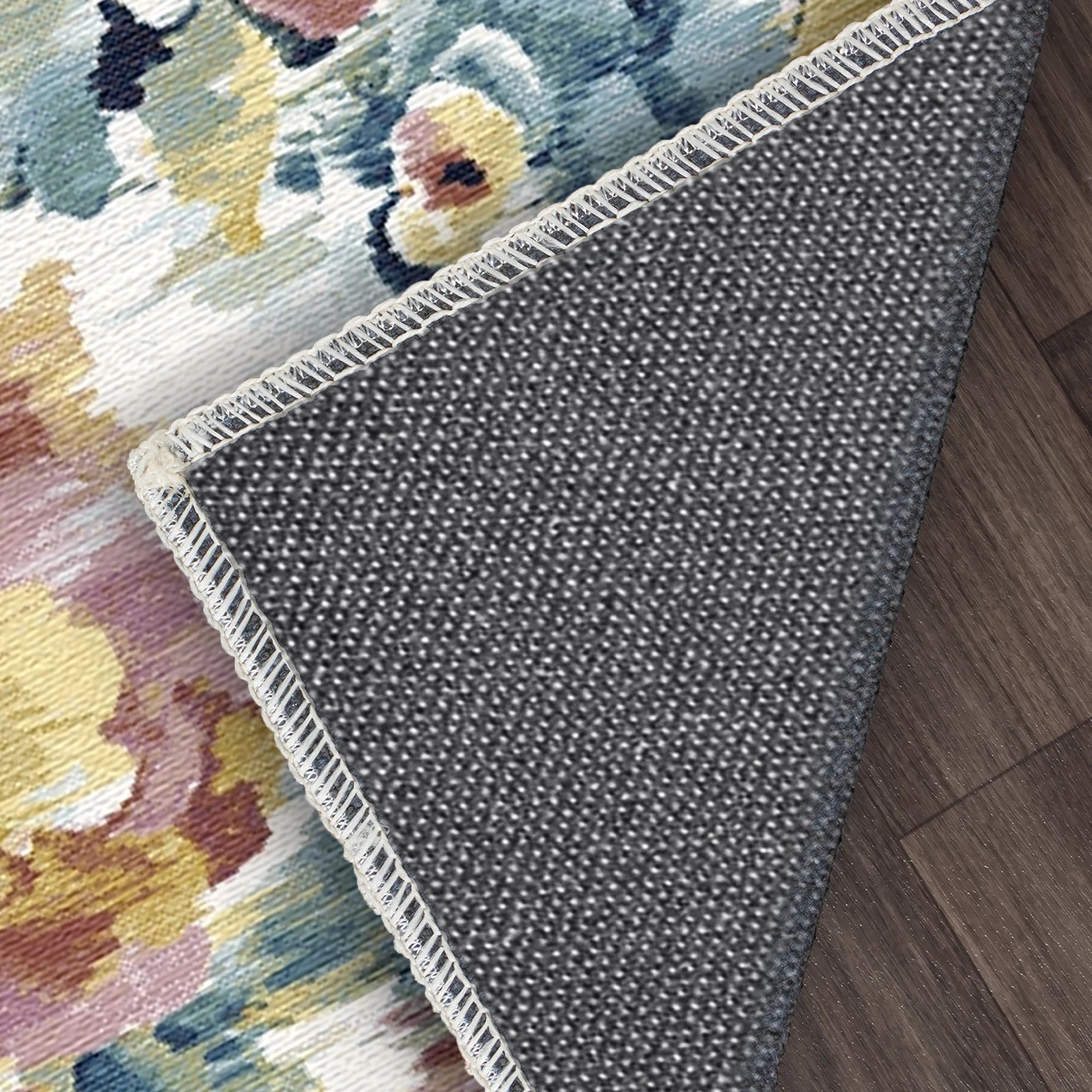 Radiant Kaleidoscope Floral Rug