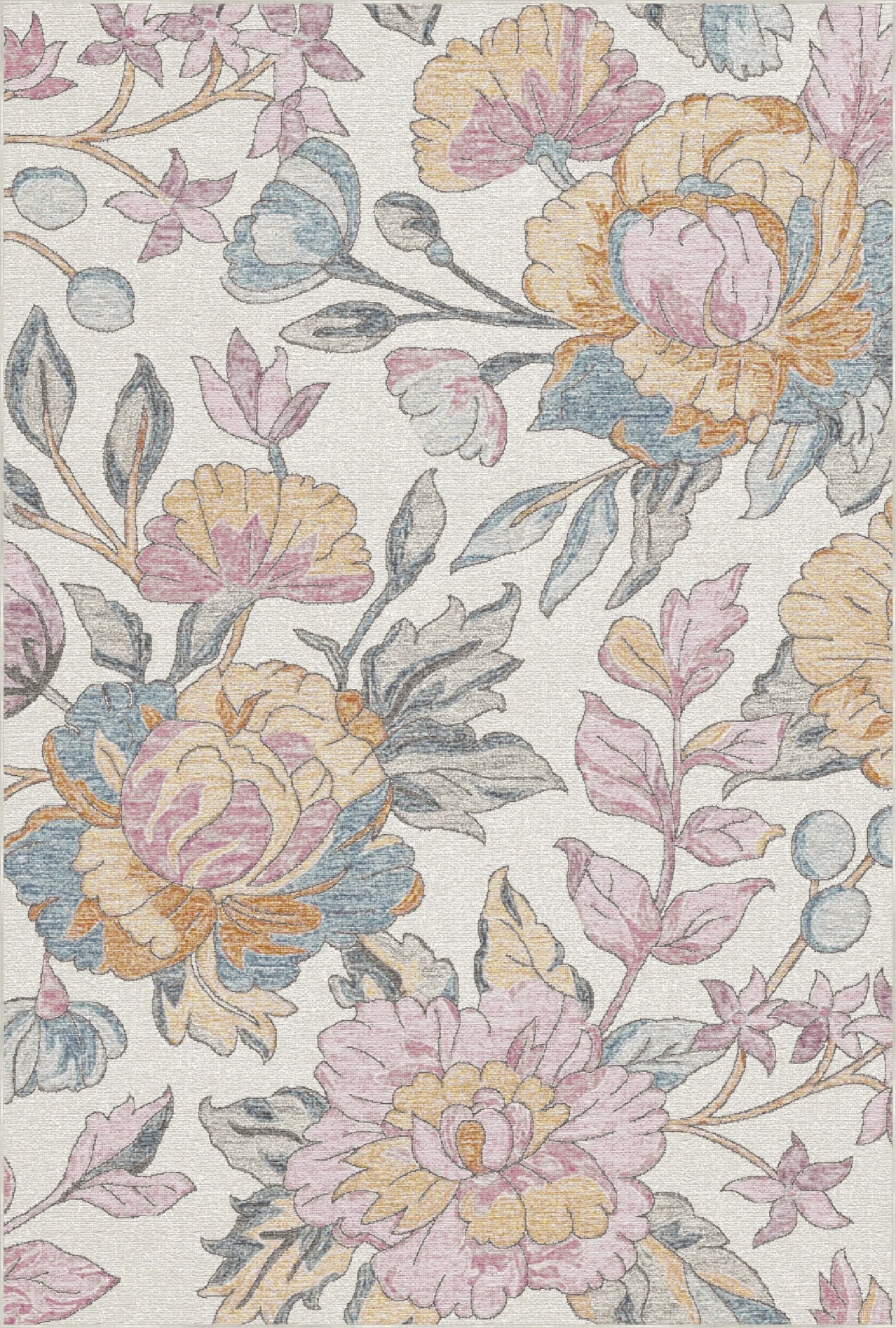 Heritage Peony Garden Rug