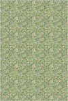 Green Vintage Petite Floral Rug Green