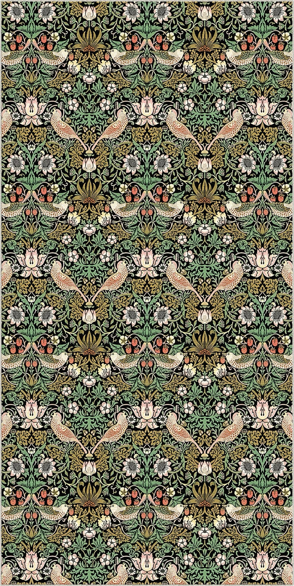 Tappeto Uccello Patrimonio Ossidiana