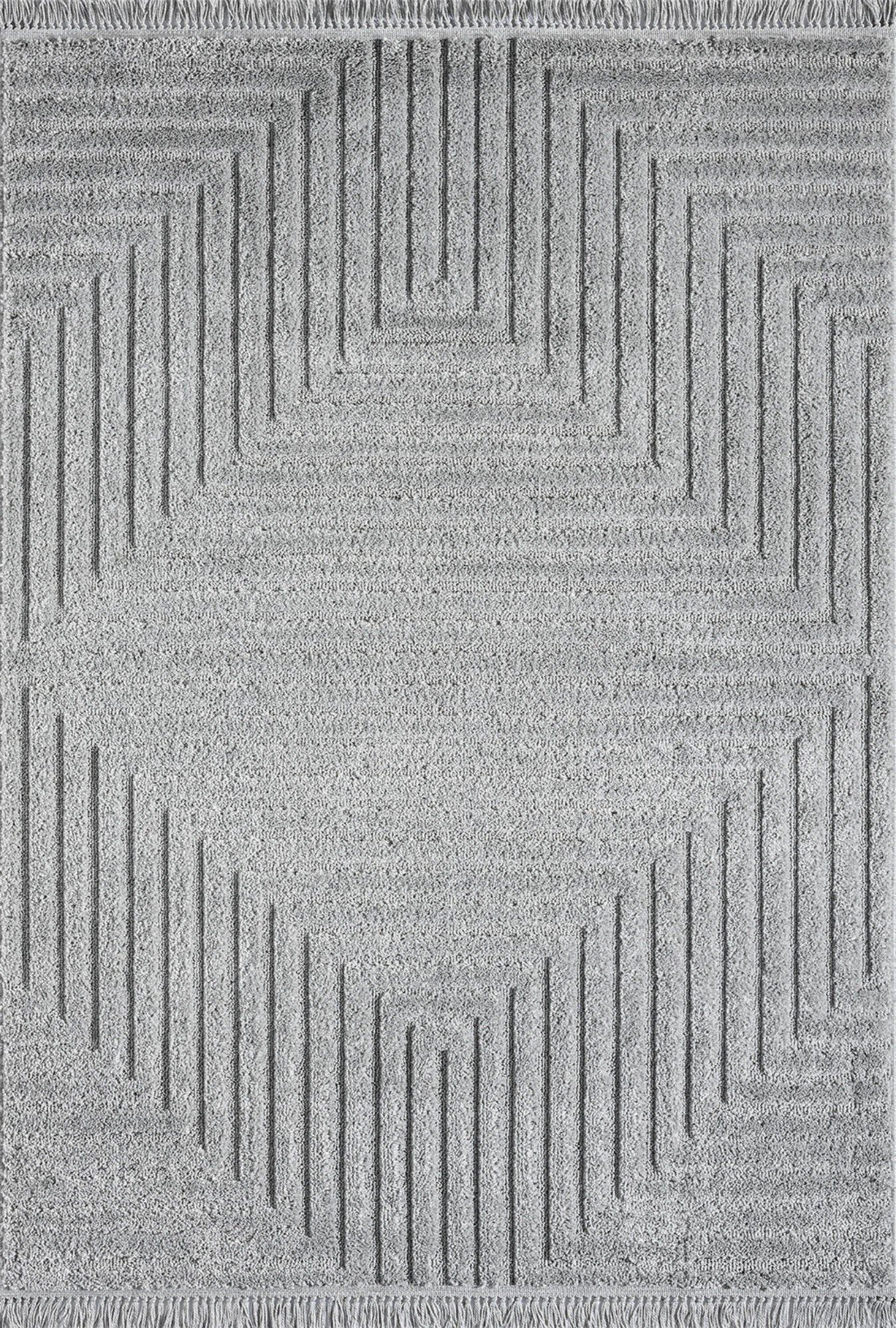 Storm Gray Contour Rug