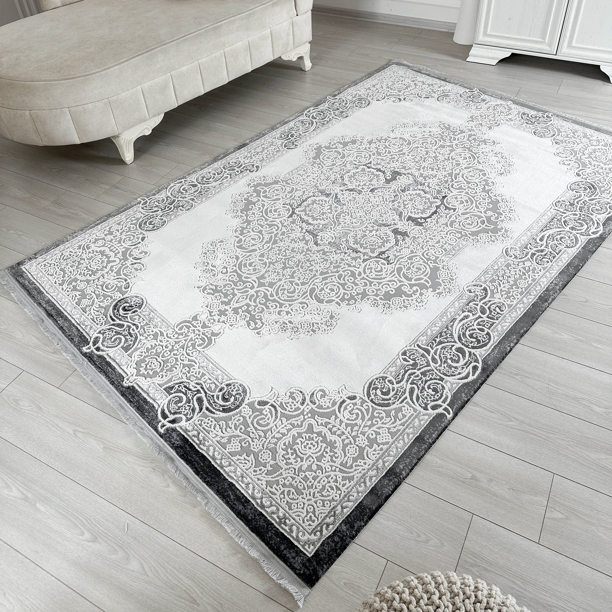 Abstract Marble Look Rug