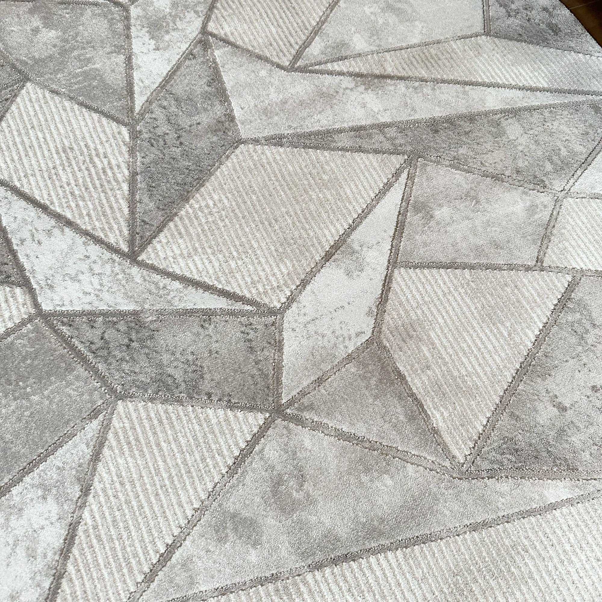 Cracked Mosaic Area Rug
