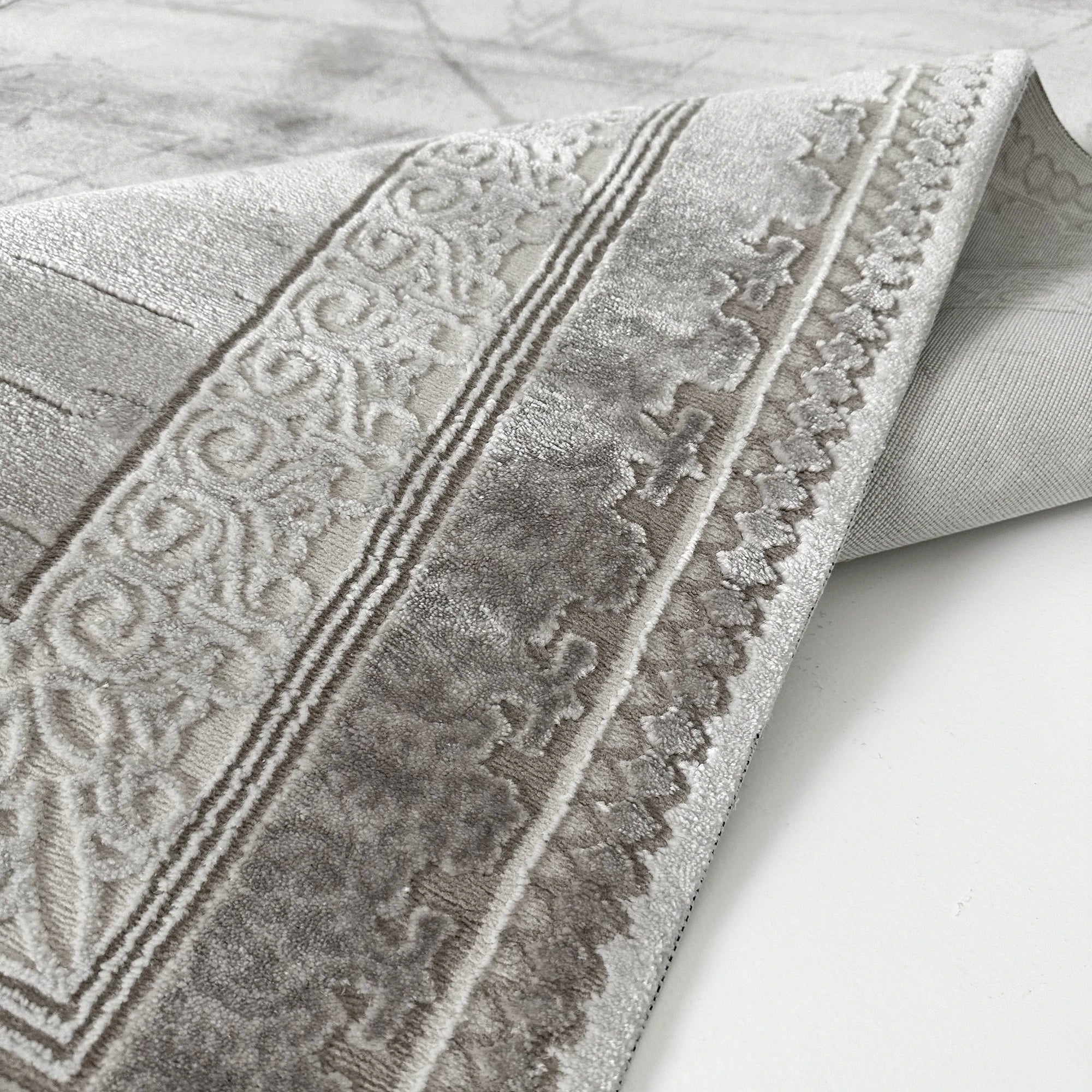 Brown Abstract Patterned Rug