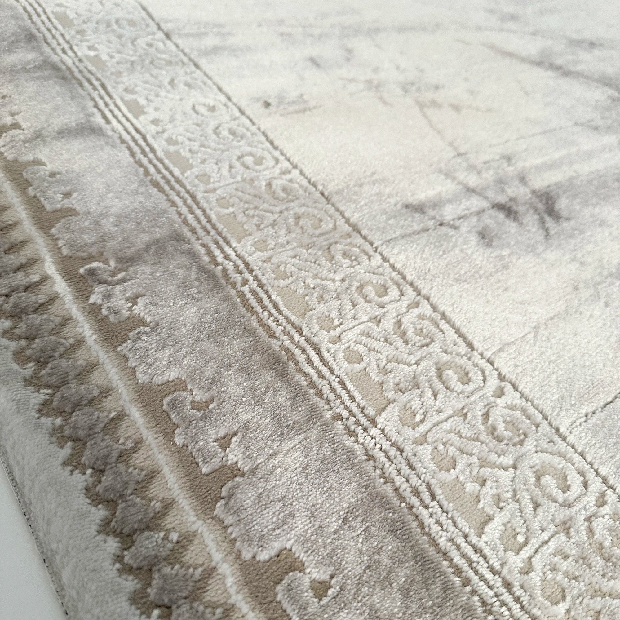 Brown Abstract Patterned Rug