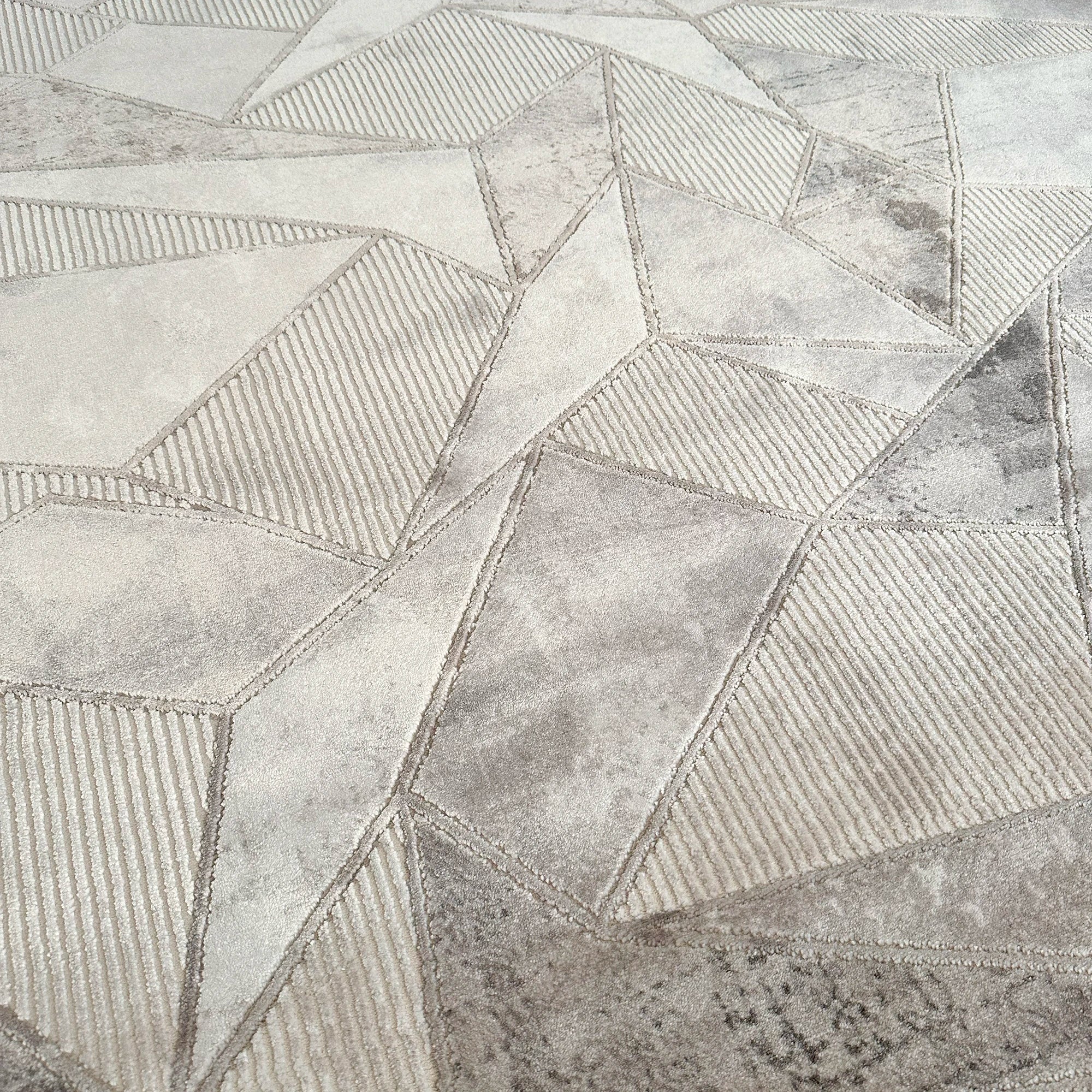 Cracked Mosaic Area Rug