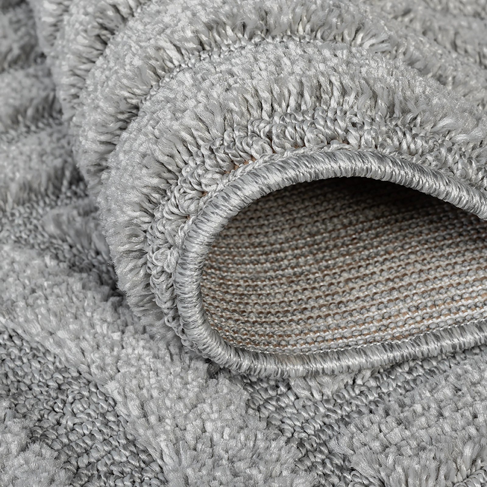 Graphite Halo Curve Rug