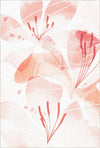 Tappeto Decorativo Floreale Acquerello Rosa Morbido Rosa