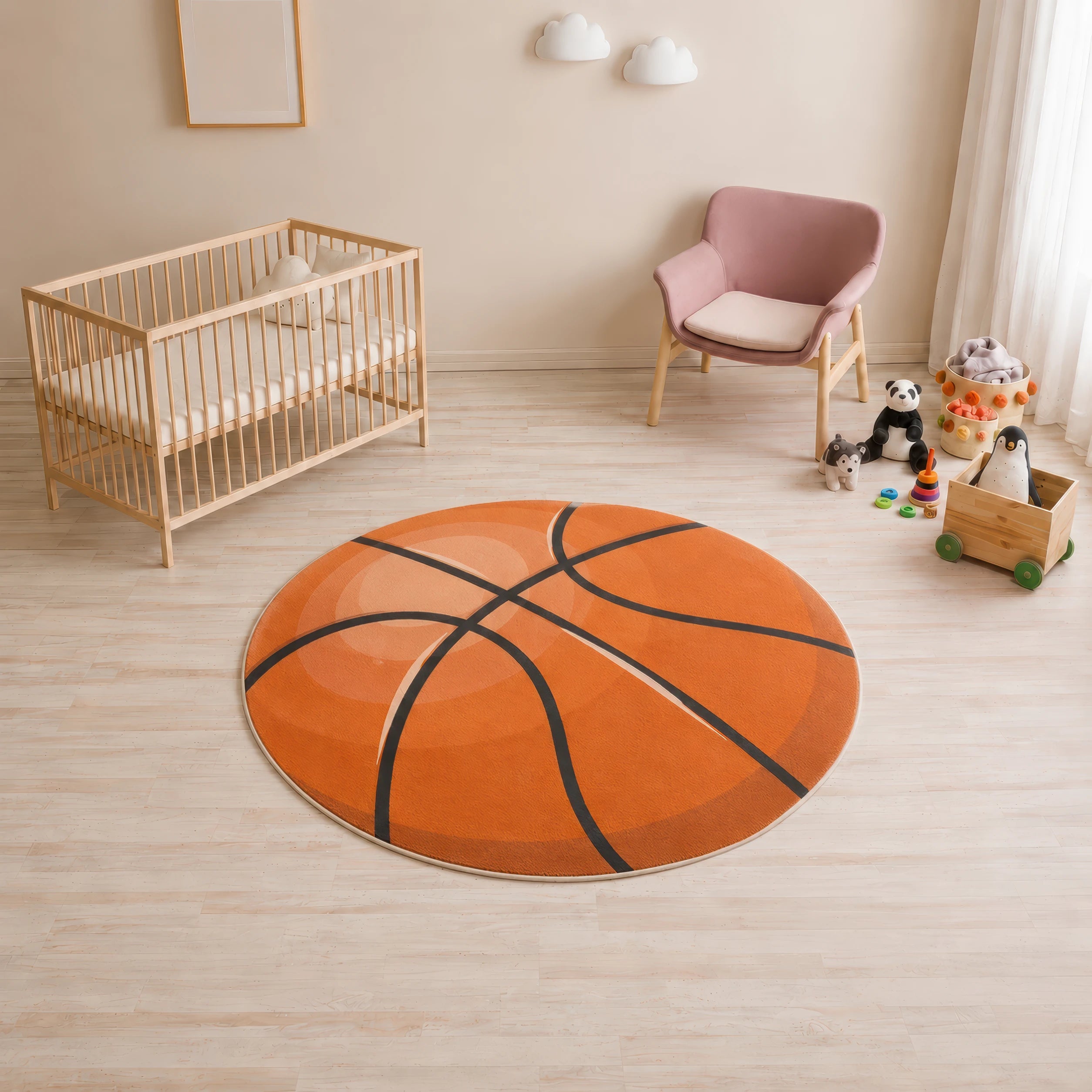 Tappeto rotondo da basket