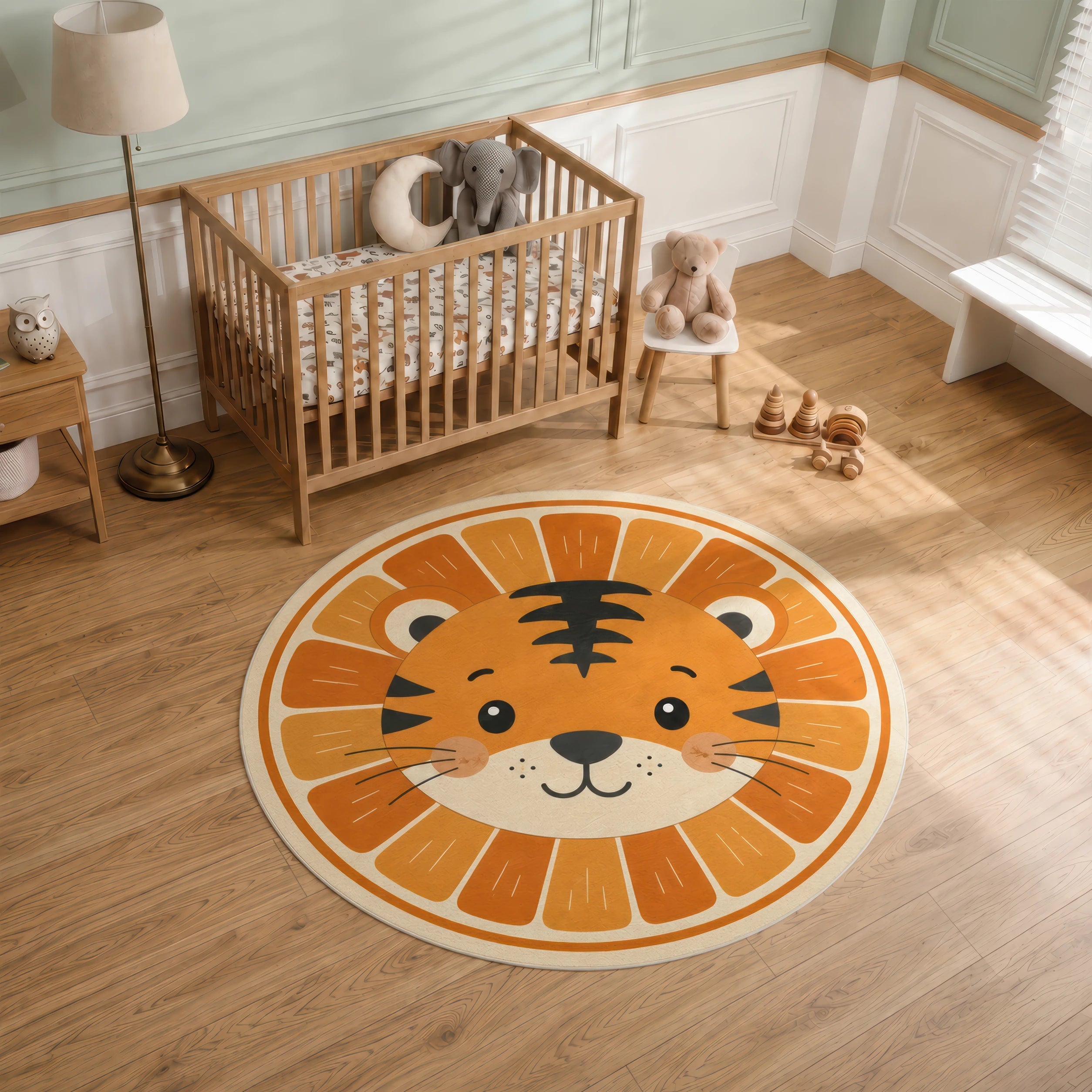 Tappeto rotondo Little Tiger