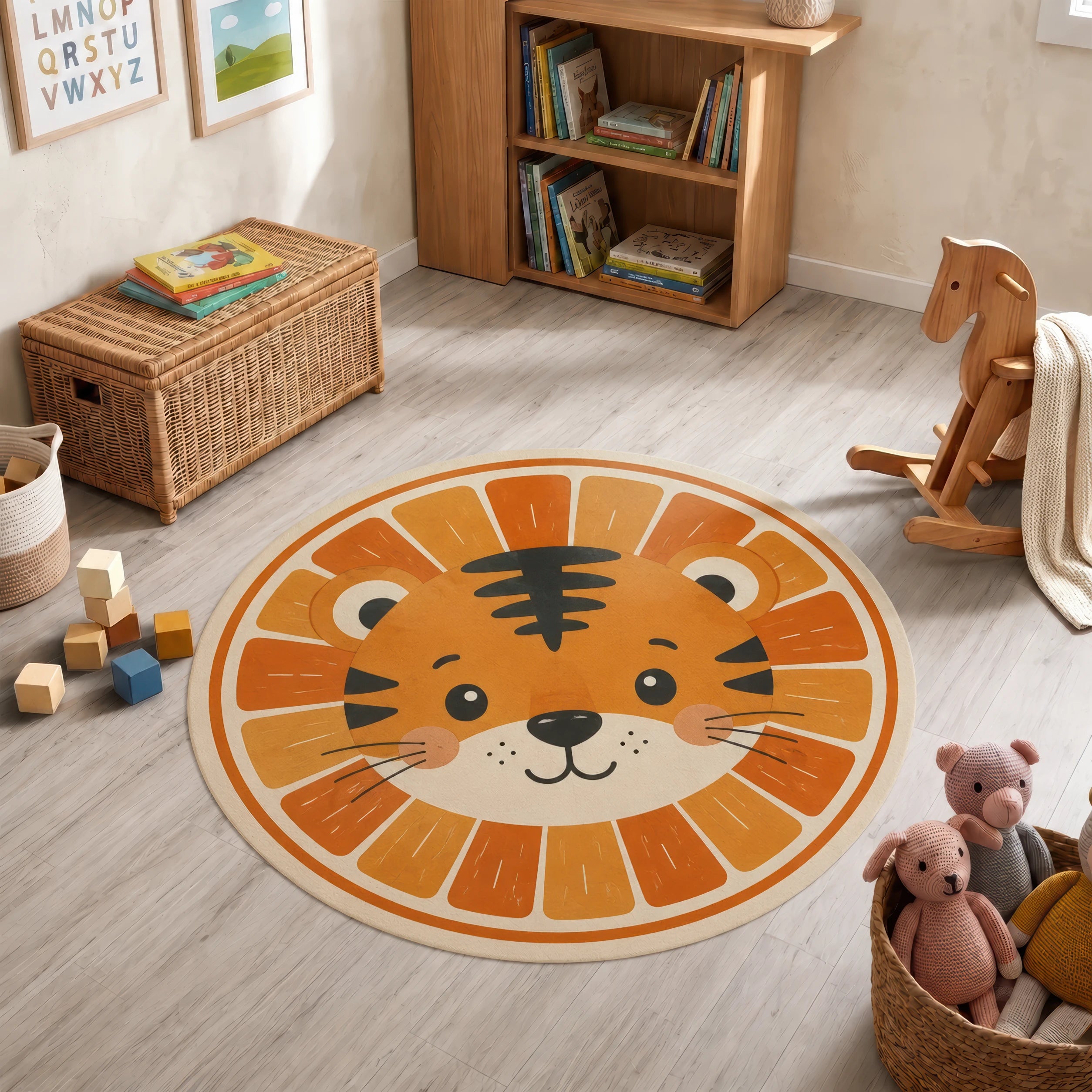 Tappeto rotondo Little Tiger