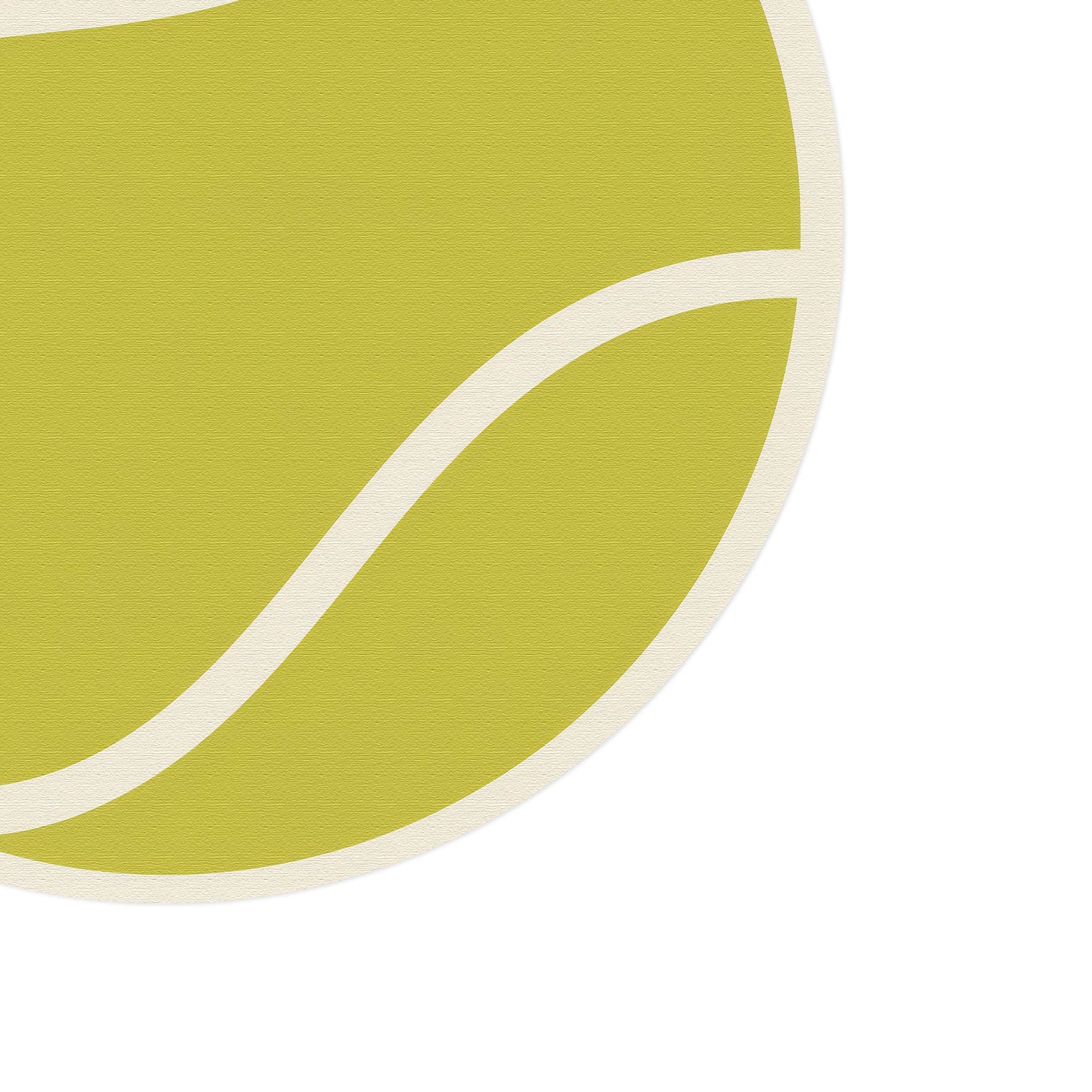 Tappeto da gioco per bambini a forma di palla da tennis rotonda