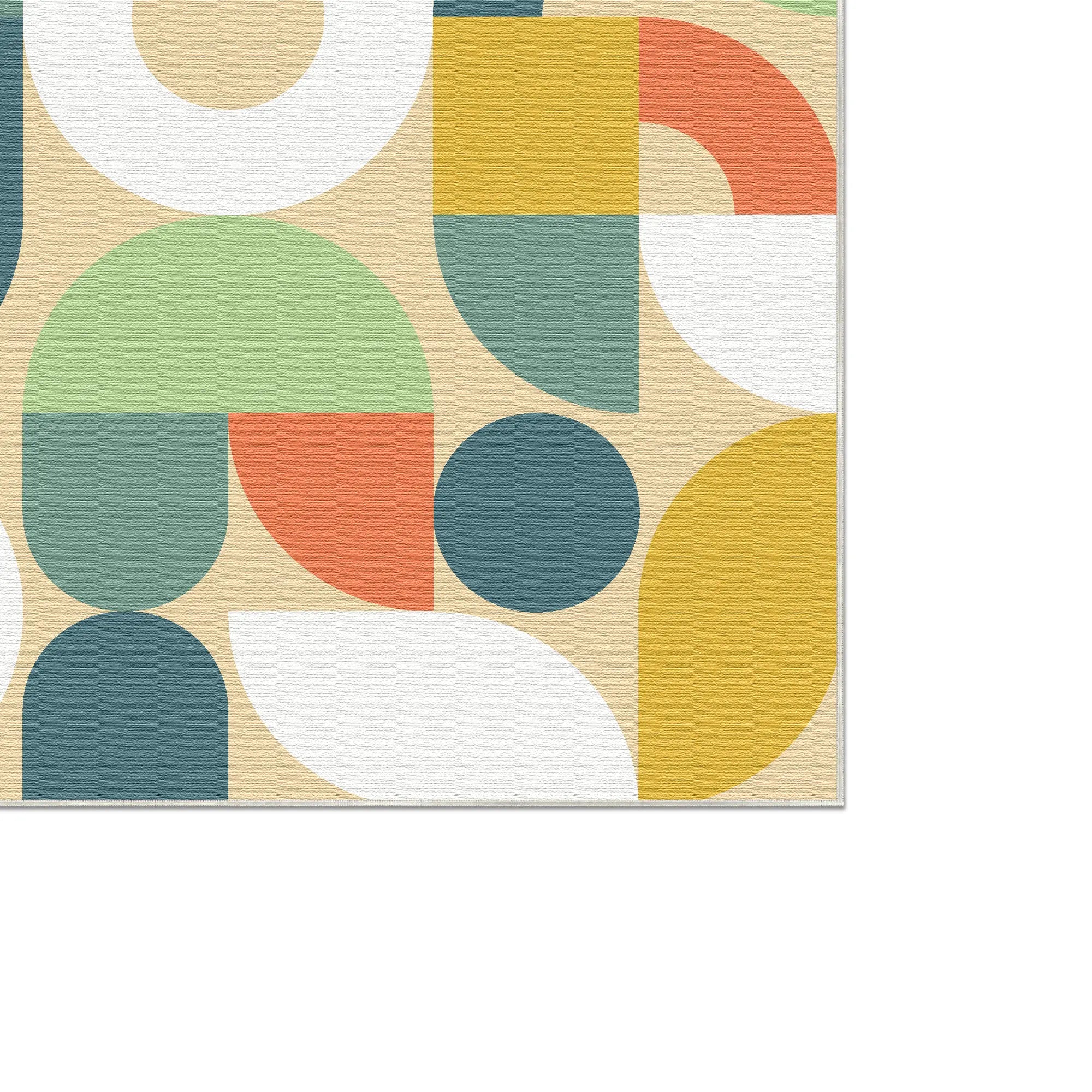Tappeto Geometrico Retro Moderno Lavabile