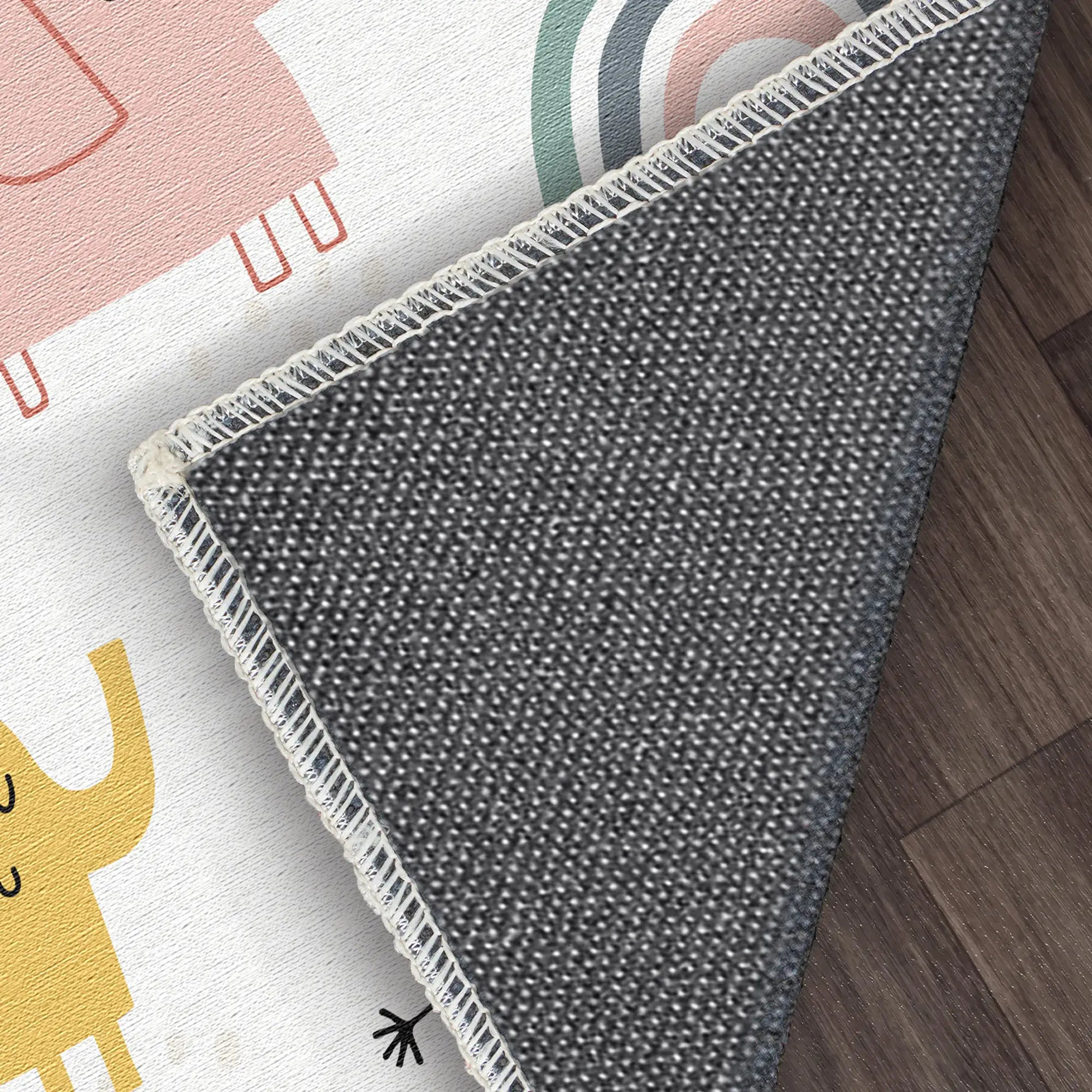 Tappeto per Cameretta Elefante Boho Lavabile