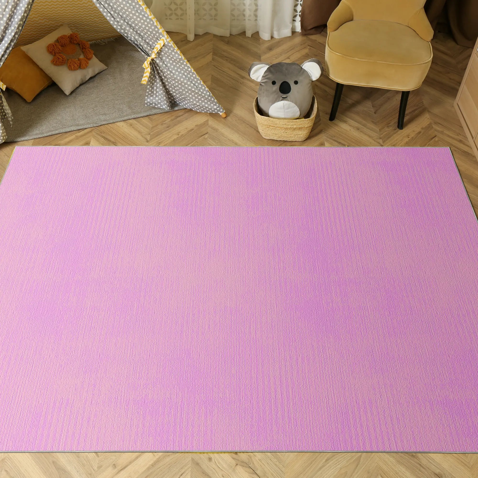 Tappeto Testurizzato Lilla Lavabile