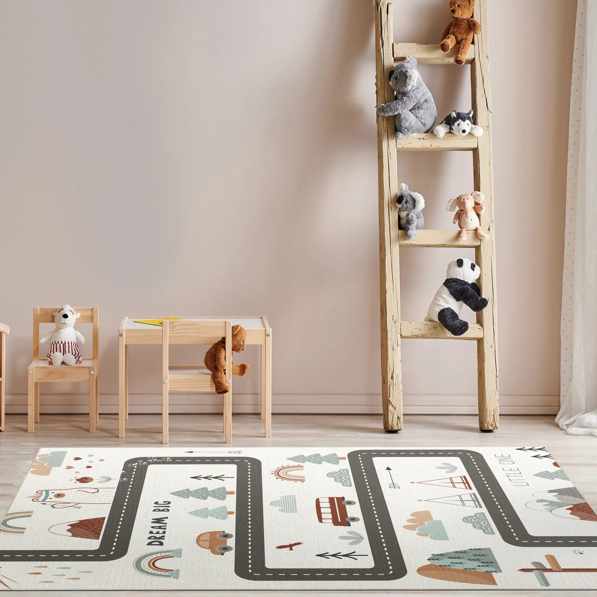 Tappeto da Gioco Avventura Boho nel Bosco