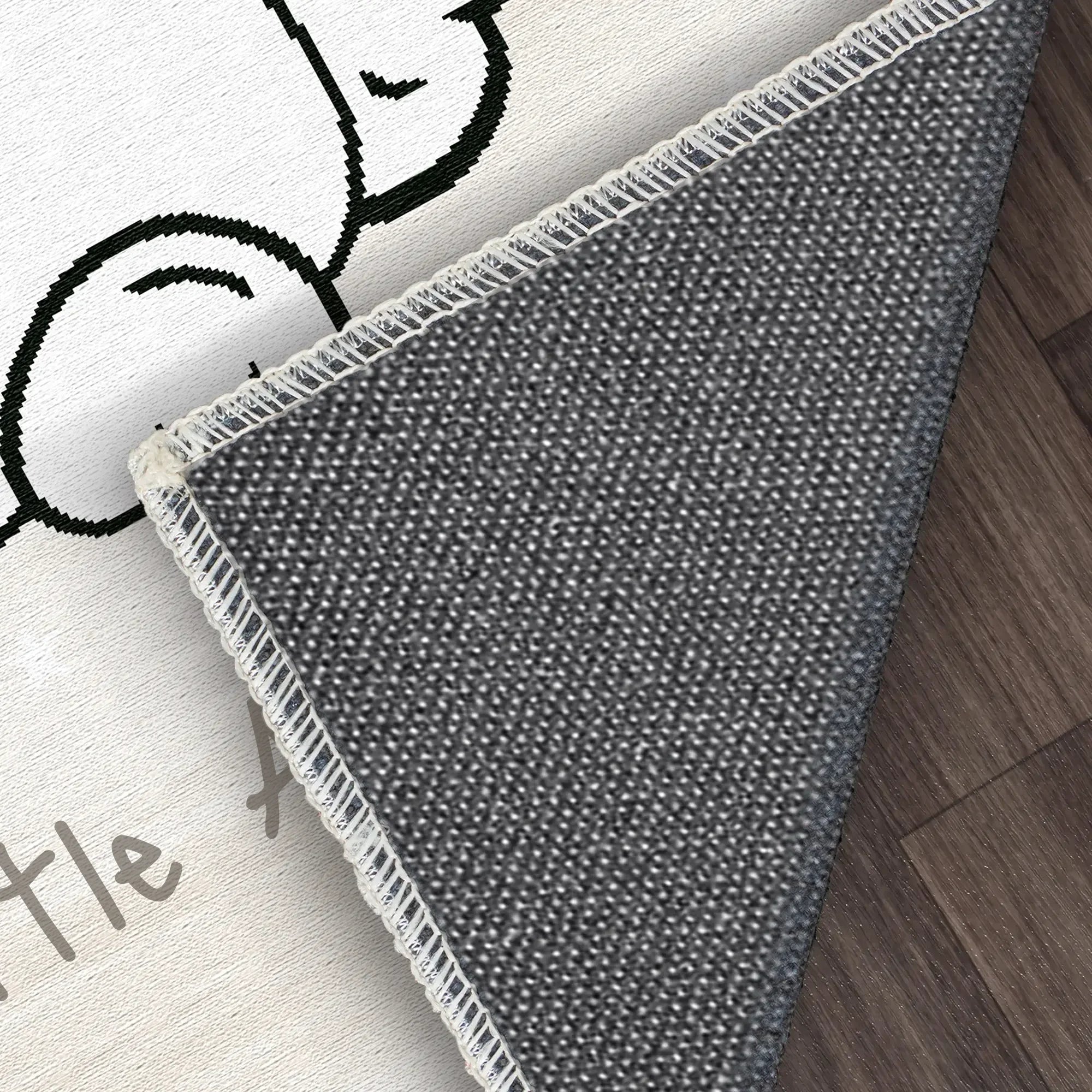Tappeto Personalizzabile | Coniglietto Intelligente con Occhiali