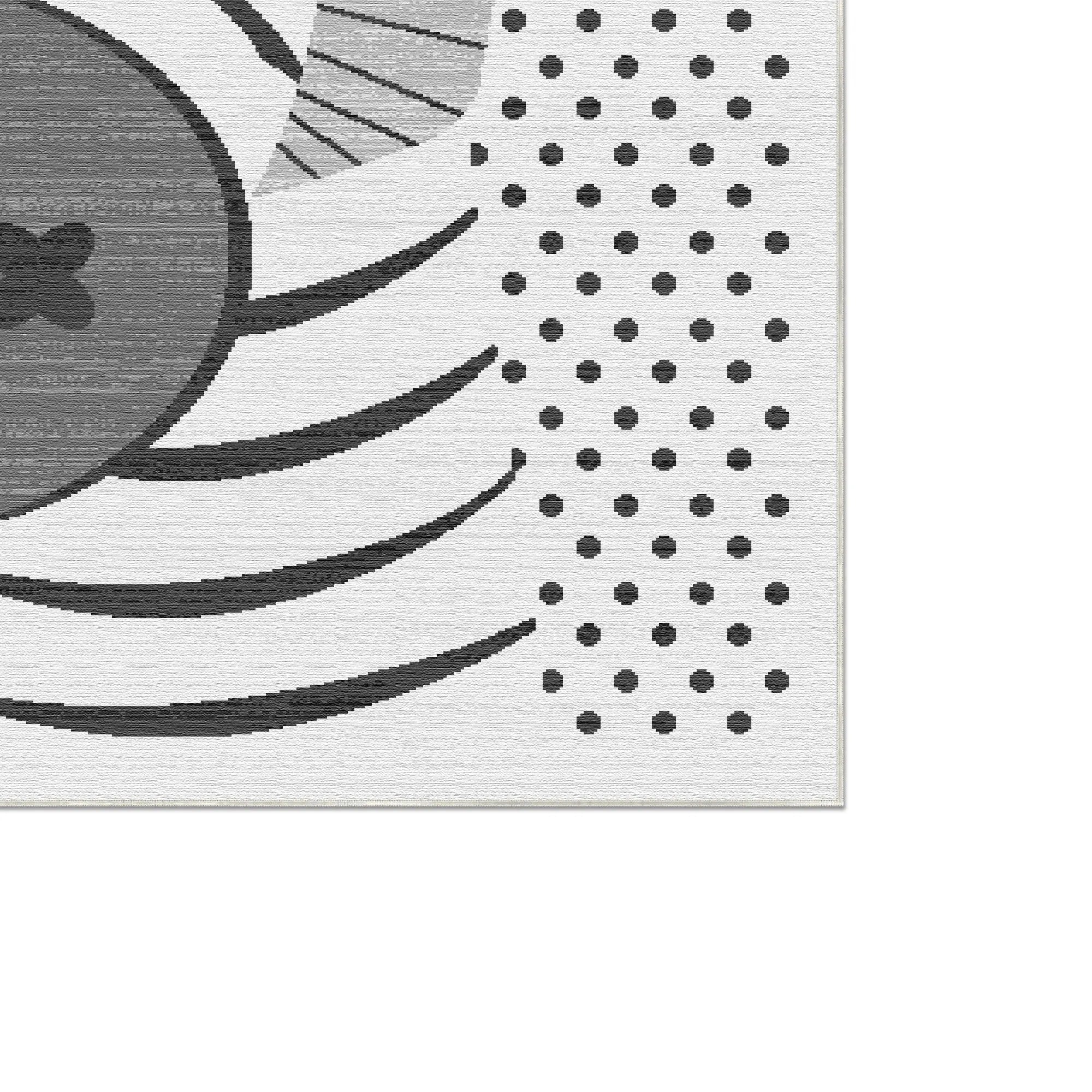 Tappeto Lavabile a Pois Zebra