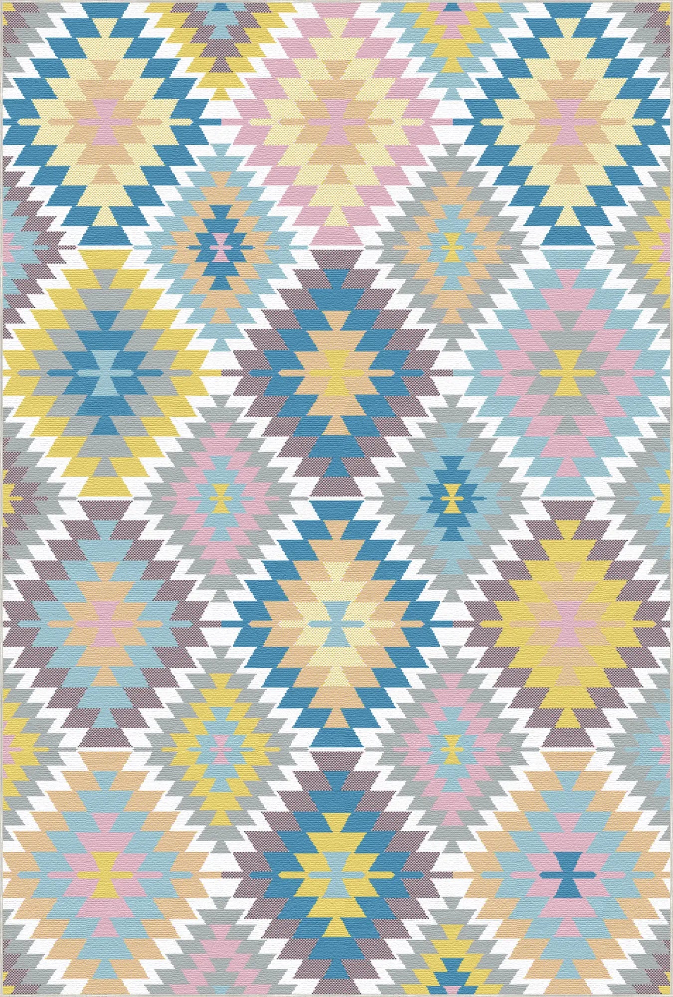 Tappeto Lavabile Boho Geometrico