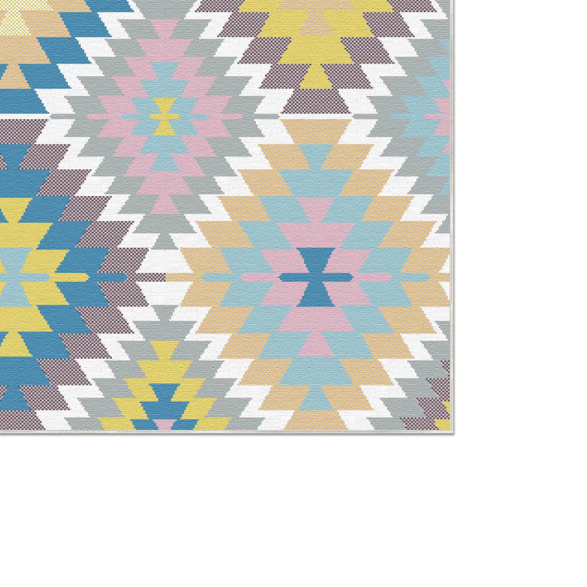 Tappeto Lavabile Boho Geometrico