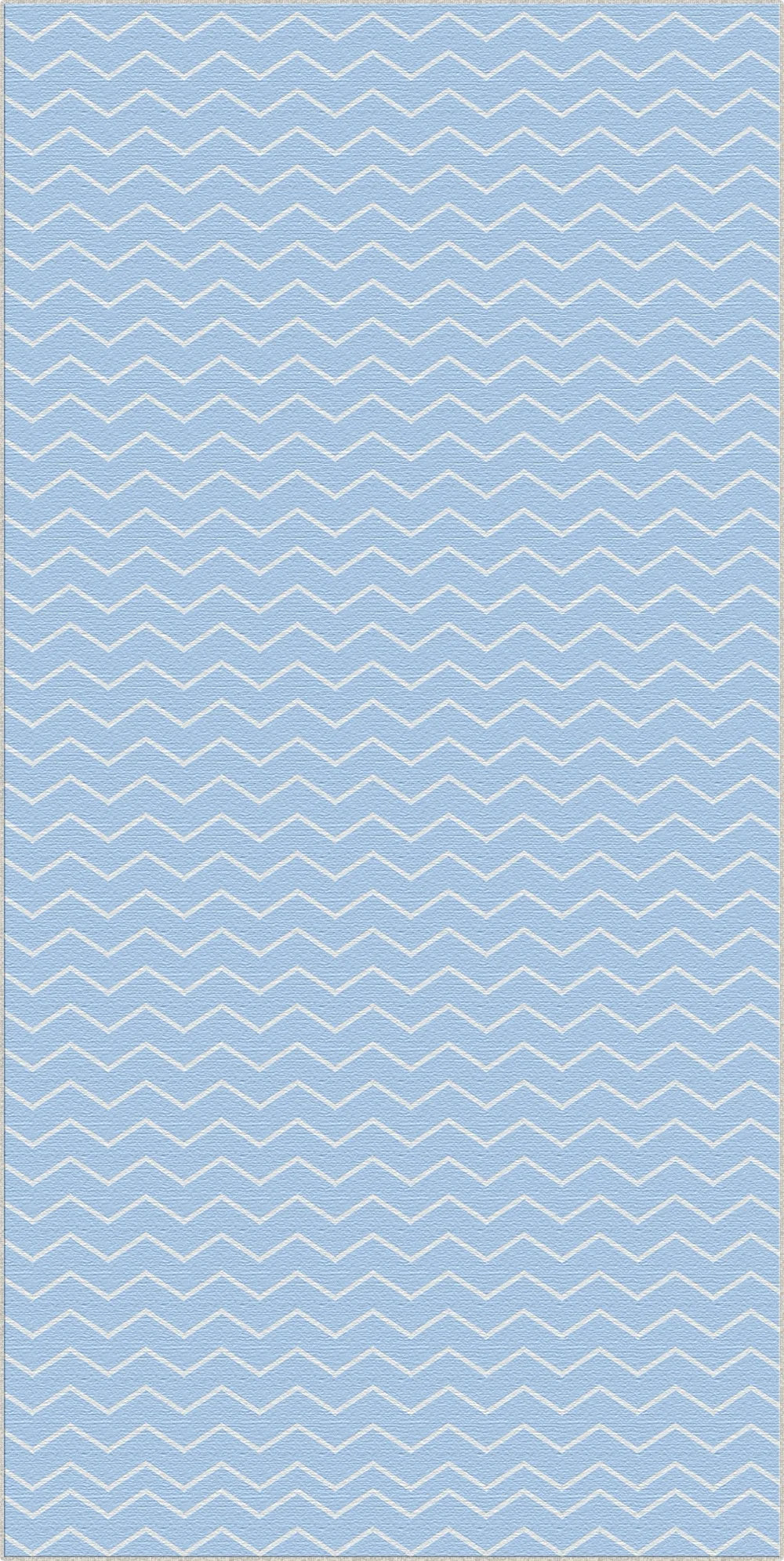 Tappeto Lavabile Chevron Azzurro Chiaro