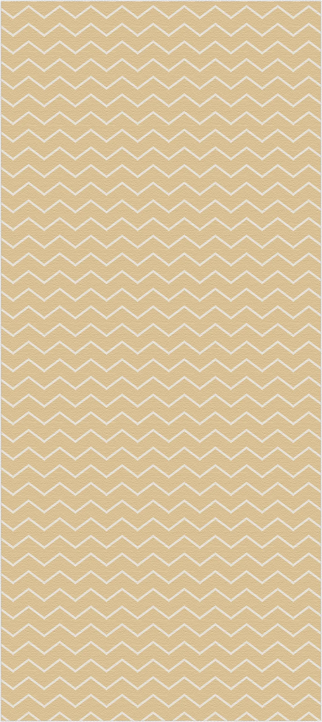 Tappeto beige con motivo a chevron bianco in tessitura piatta