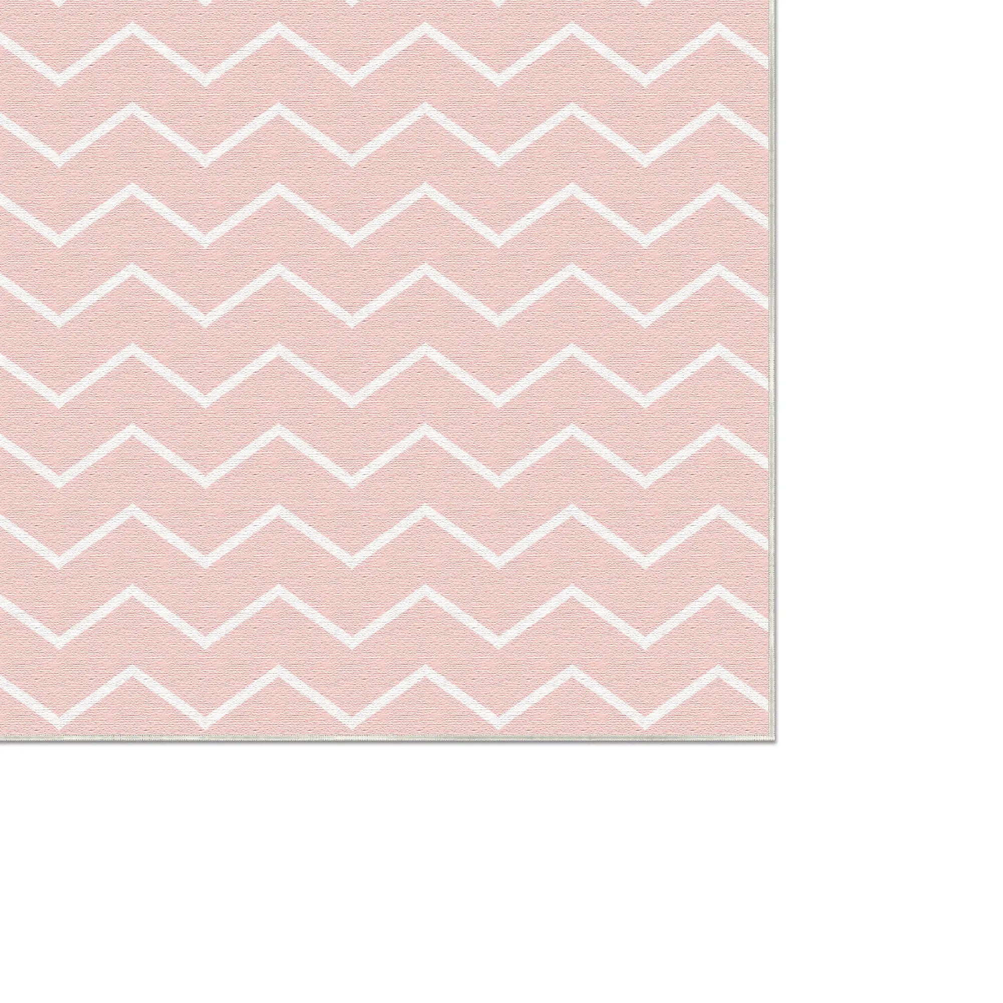 Tappeto Lavabile Chevron Rosa