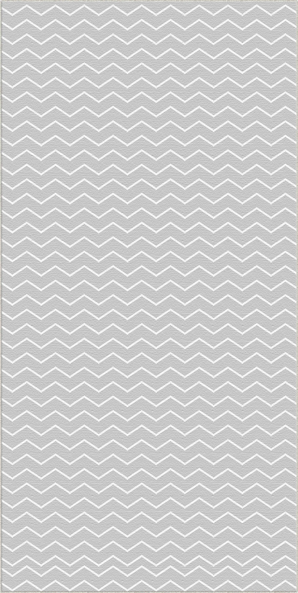 Tappeto Lavabile Chevron Grigio