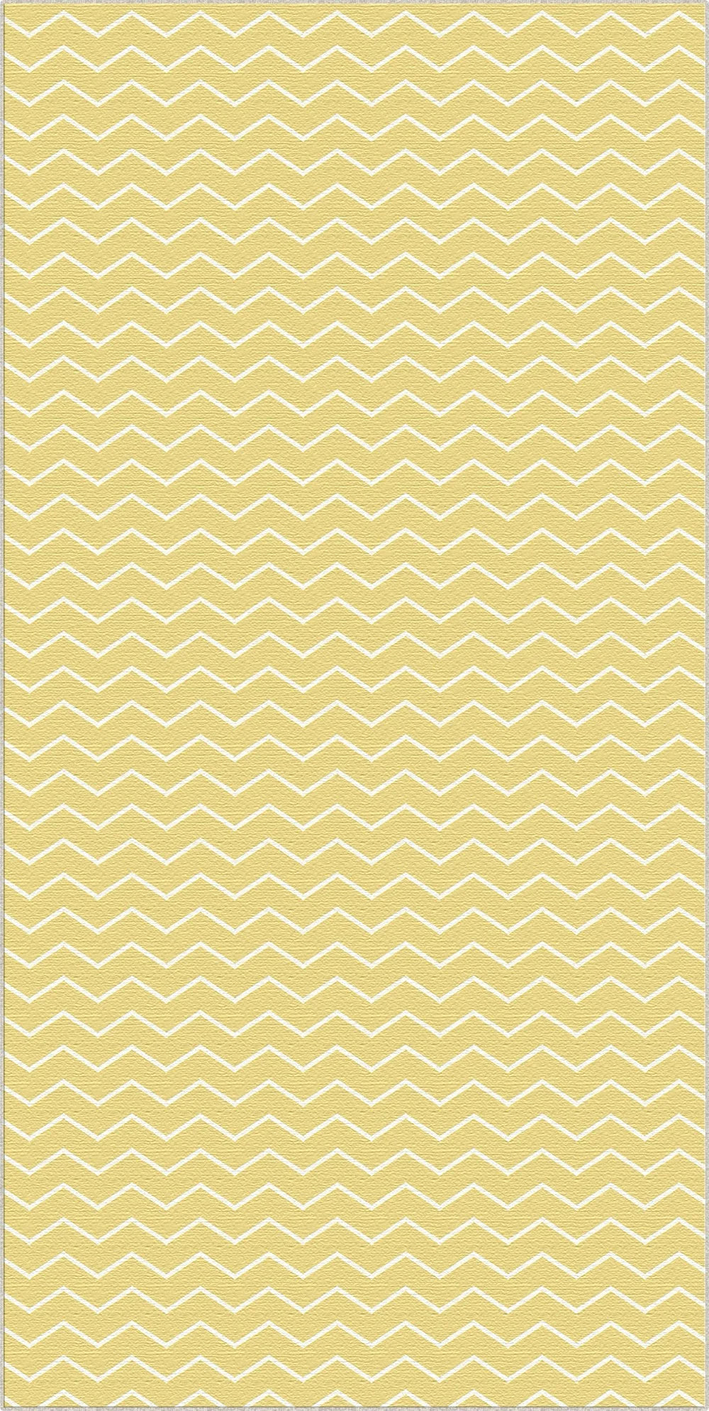 Tappeto Lavabile Chevron Giallo Pallido
