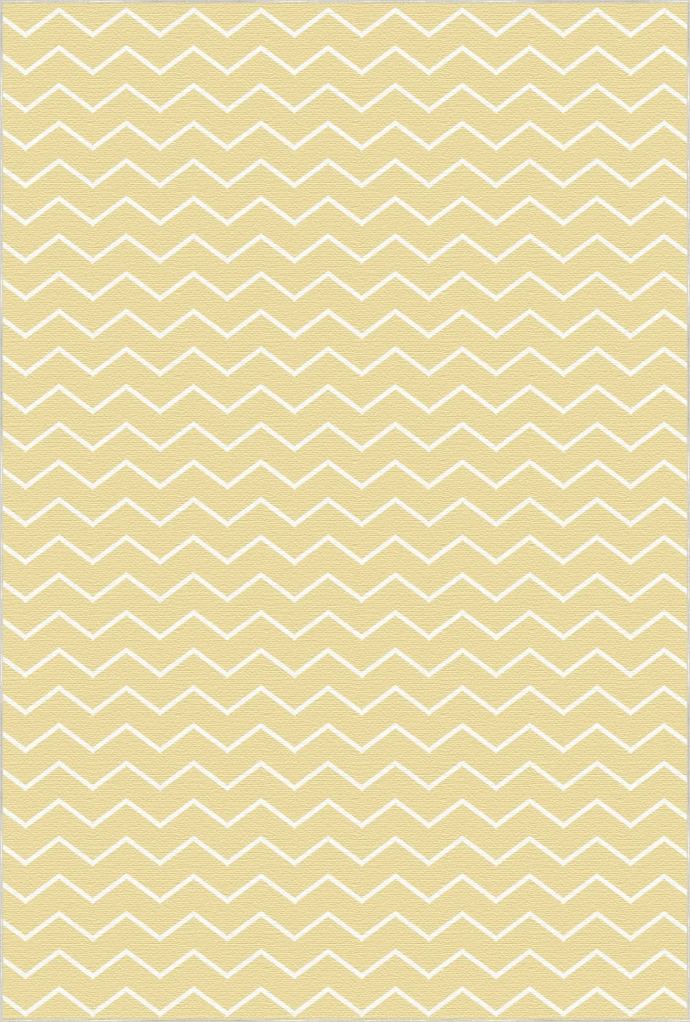 Tappeto Lavabile Chevron Giallo Pallido