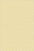 Tappeto Lavabile Chevron Giallo Pallido 