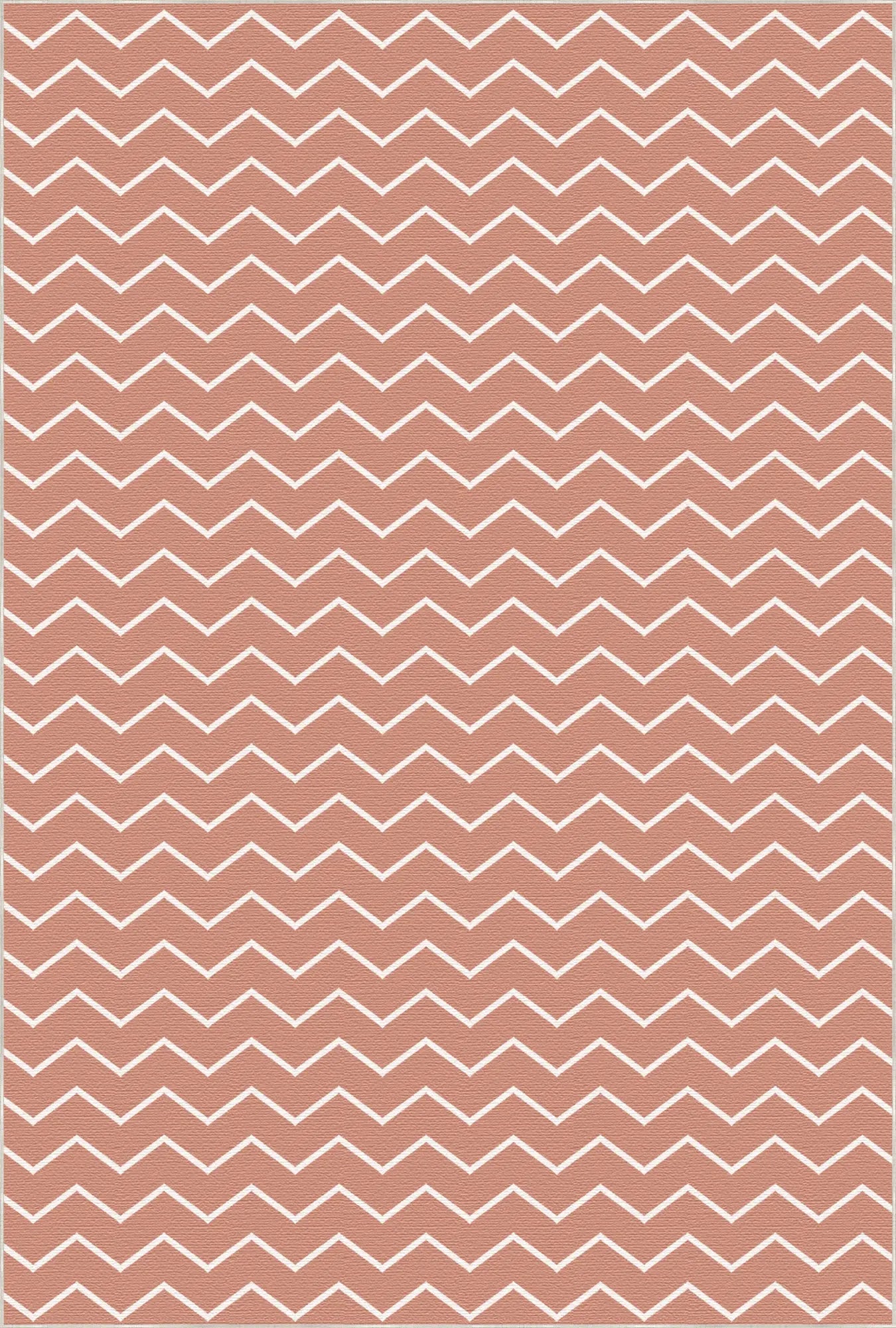 Tappeto Lavabile Chevron Terracotta