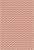 Tappeto Lavabile Chevron Terracotta 