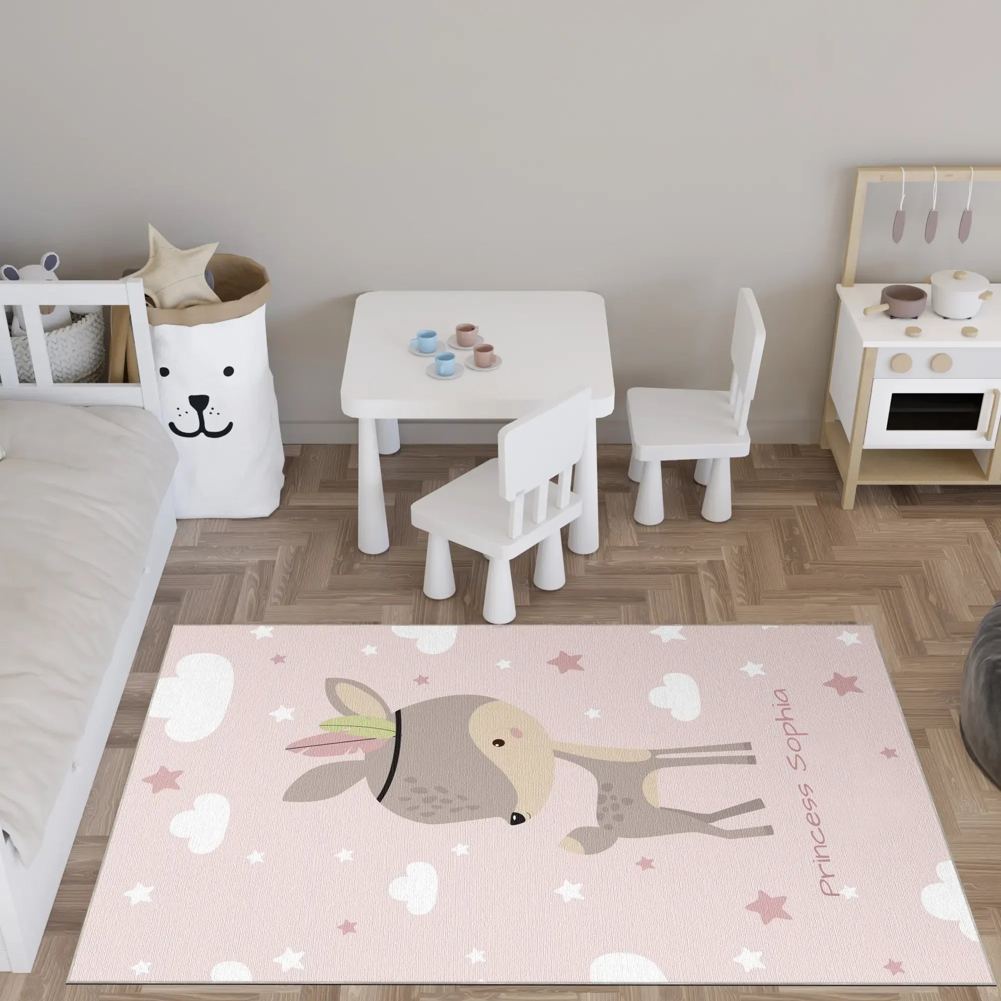 Tappeto Personalizzabile | Cerbiatto Tribale Boho