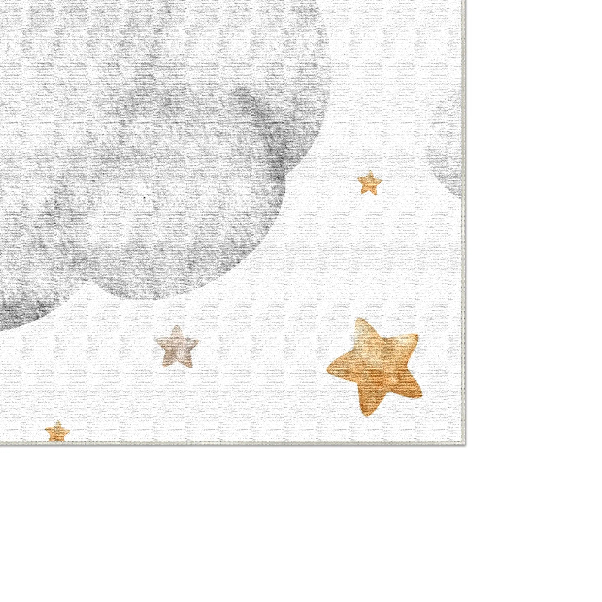 Tappeto Bambini Orso Marrone Dolce sulla Nuvola