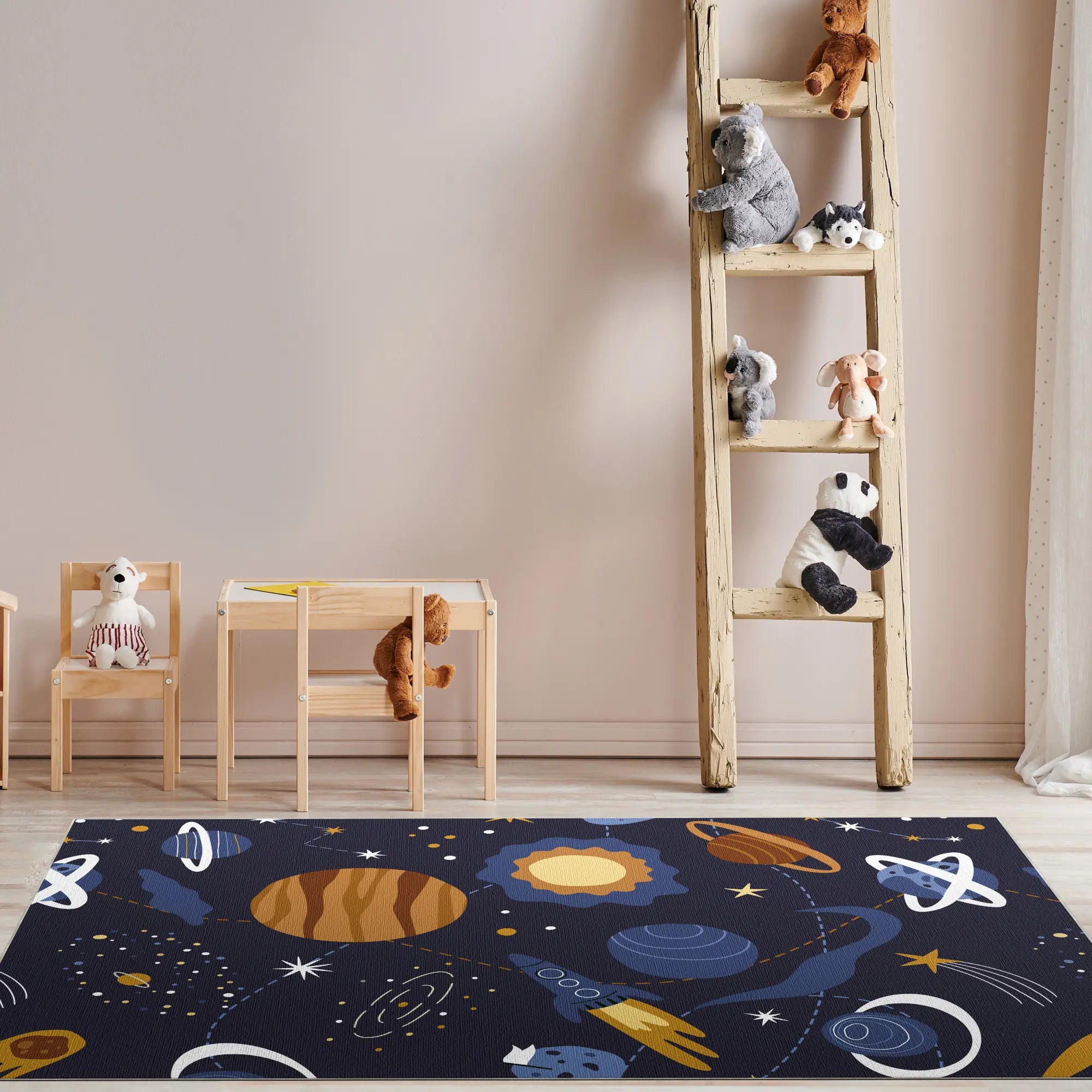 Tappeto Bambini Avventura nello Spazio Profondo