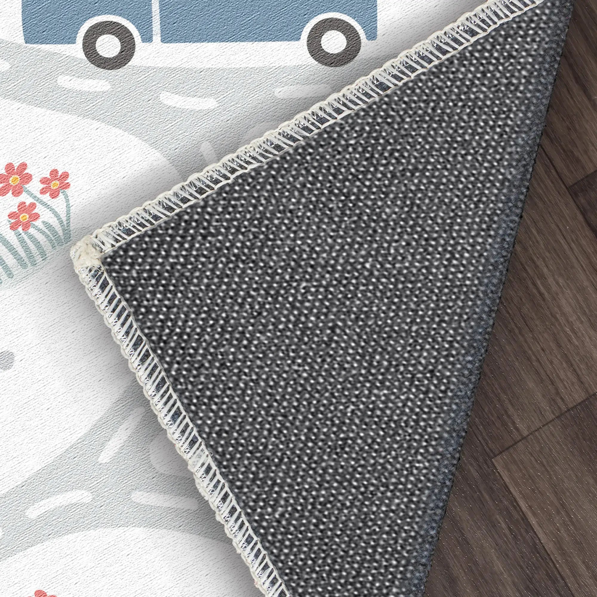 Tappeto Bambini Traffico Stradale Cittadino Bianco