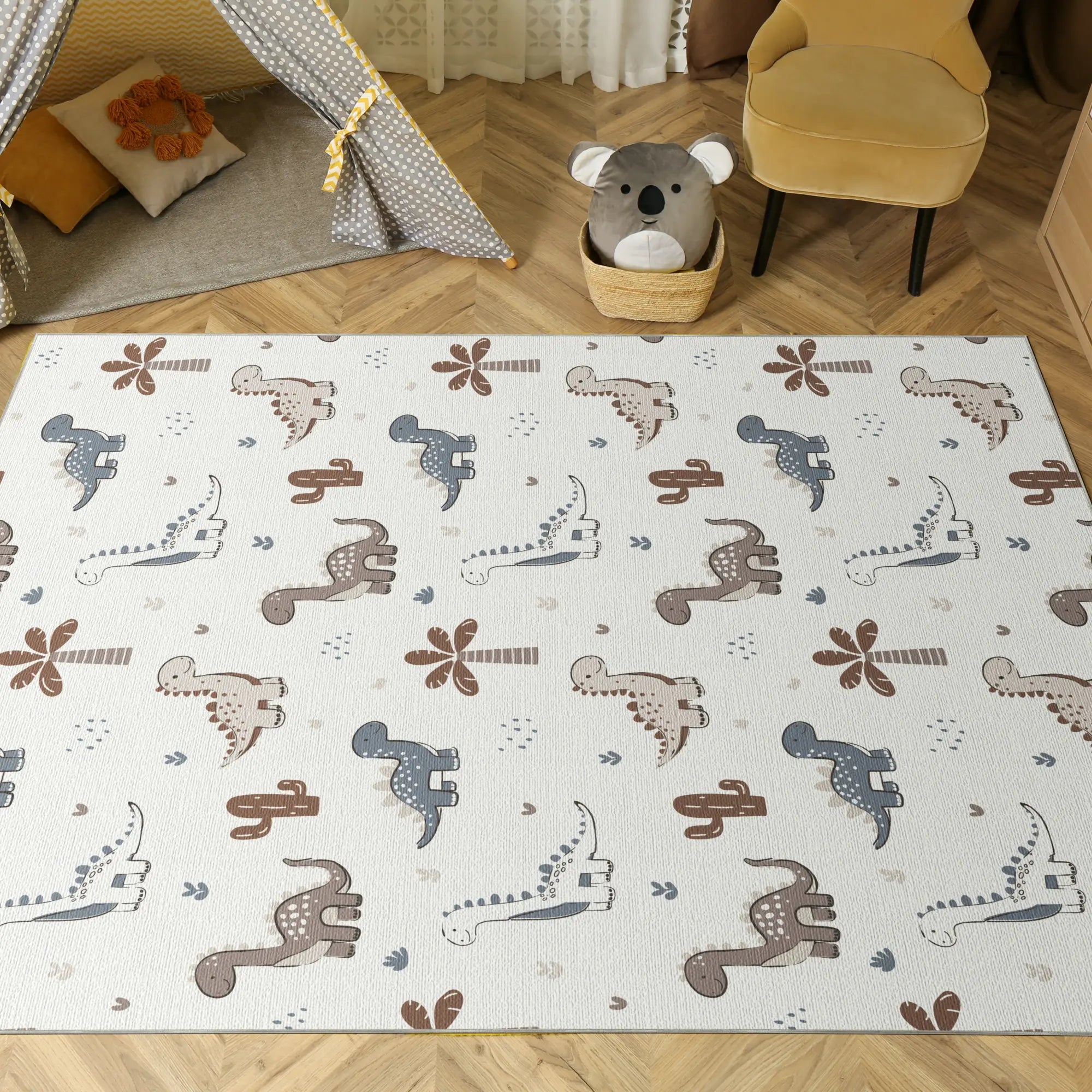 Tappeto Bambini Mondo Dino Amichevole
