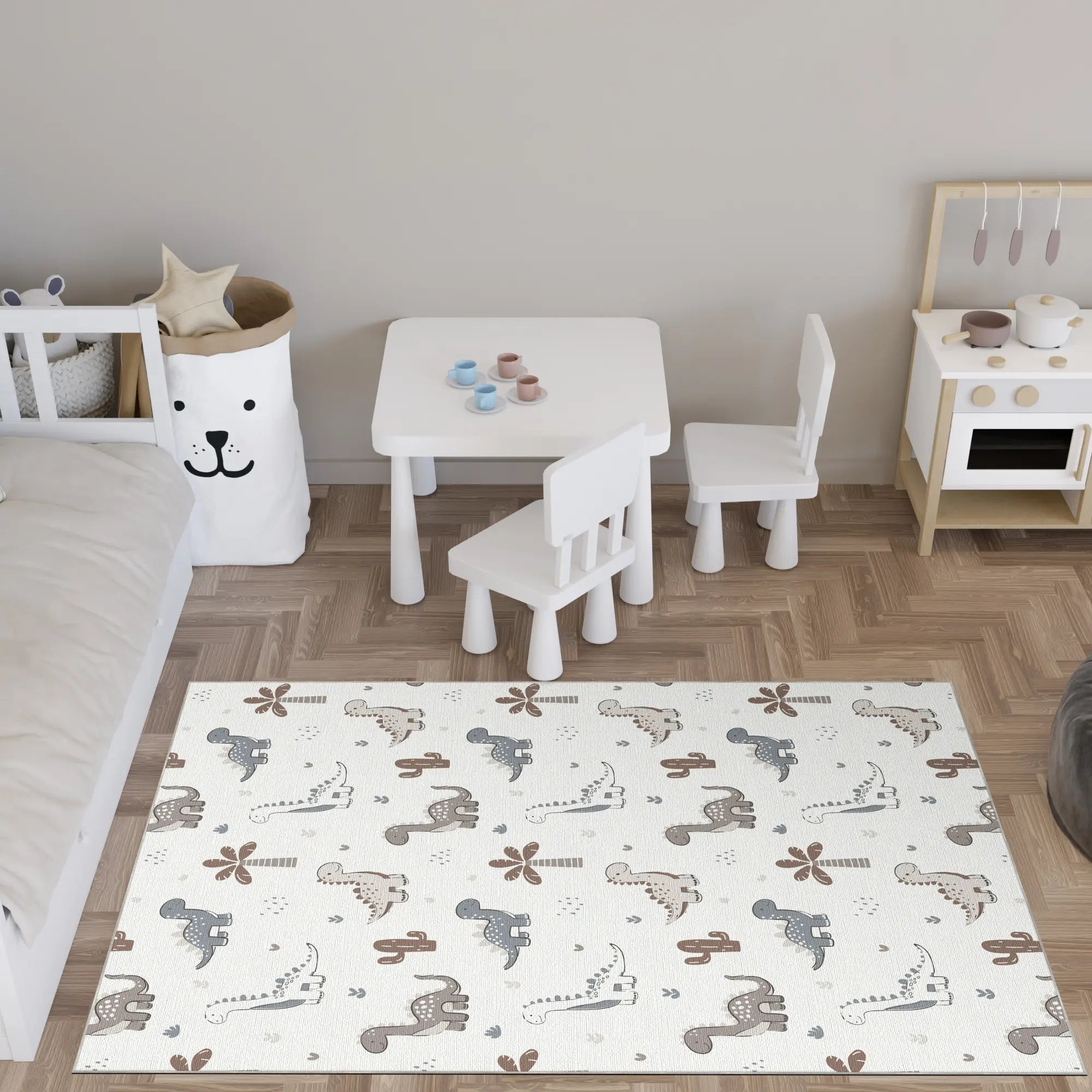 Tappeto Bambini Mondo Dino Amichevole