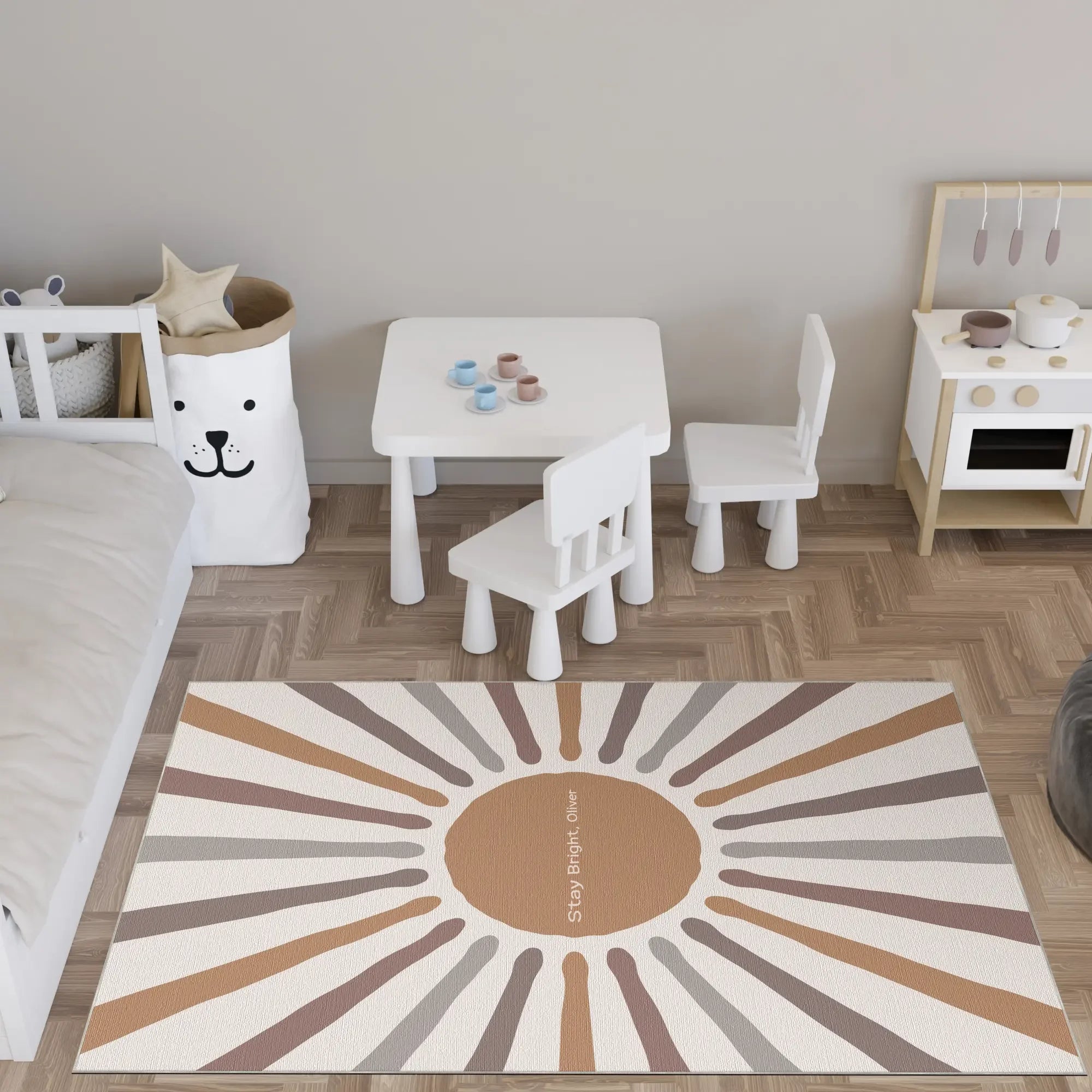 Raggi di Sole Tenui | Tappeto Personalizzabile