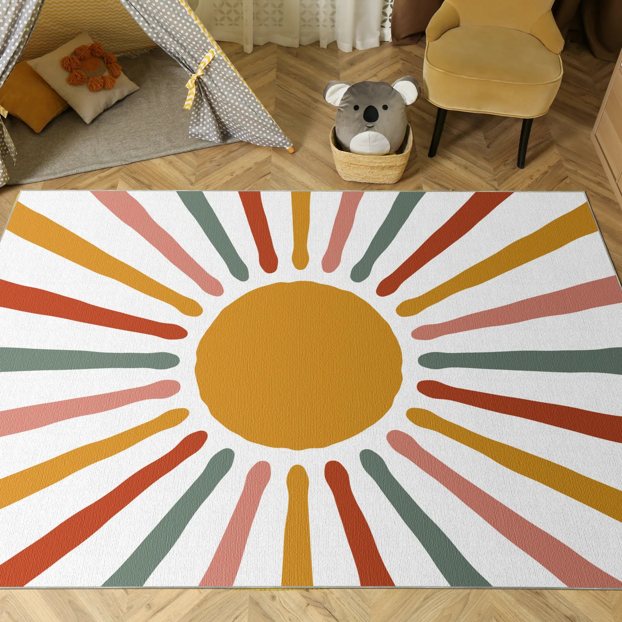 Tappeto Boho Solare Colorato e Vivace