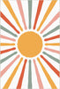Tappeto Boho Solare Colorato e Vivace 