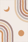 Tappeto Bambini Amici Safari Pastello Bianco