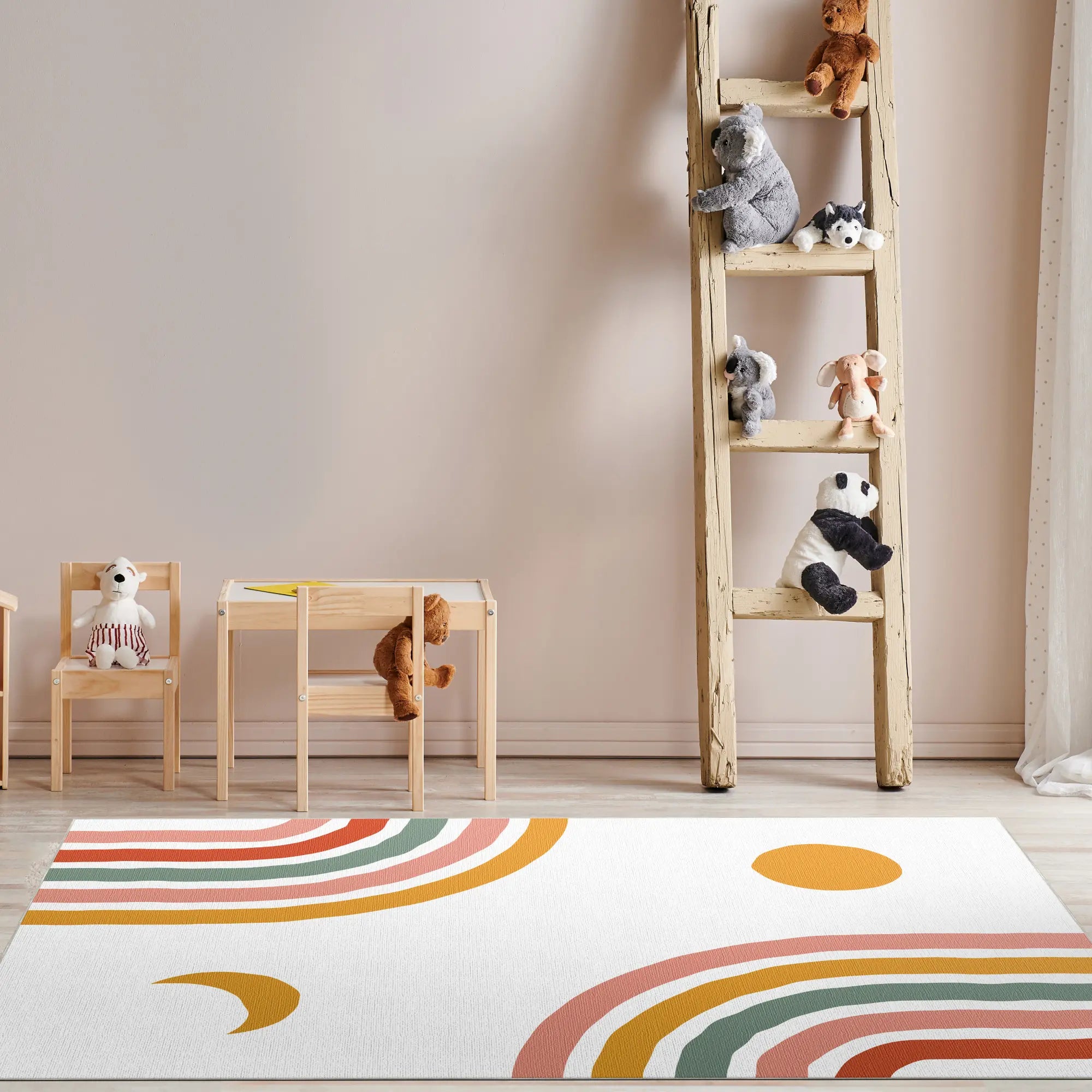 Tappeto Bambini Avventura Safari Vivace