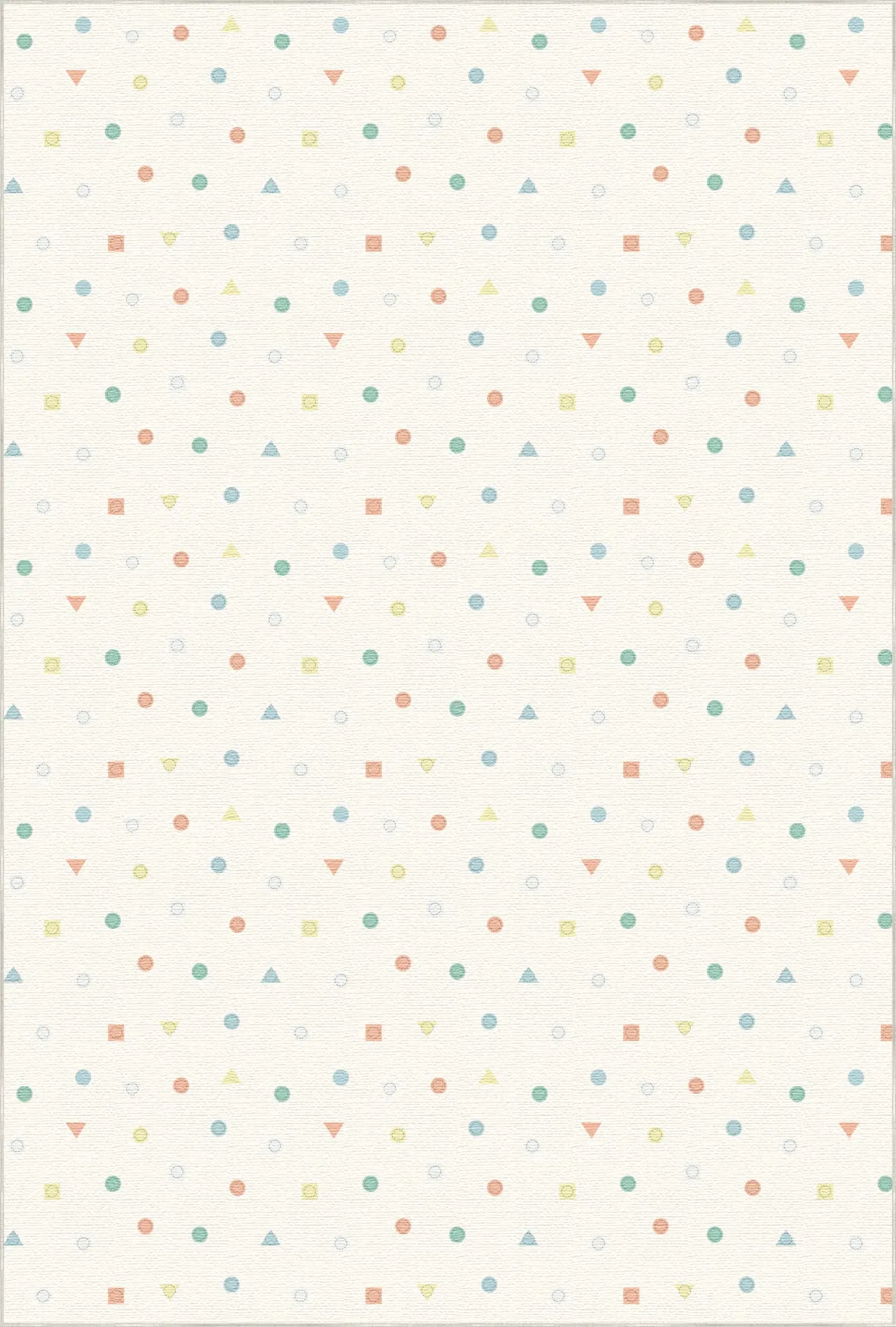 Tappeto per Cameretta Geometrico Pastello Lavabile